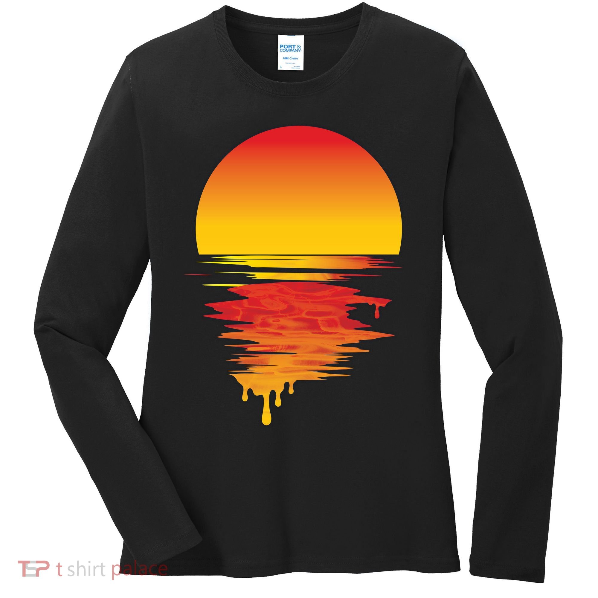 Dripping Sunset Women's Long Sleeve Shirt
