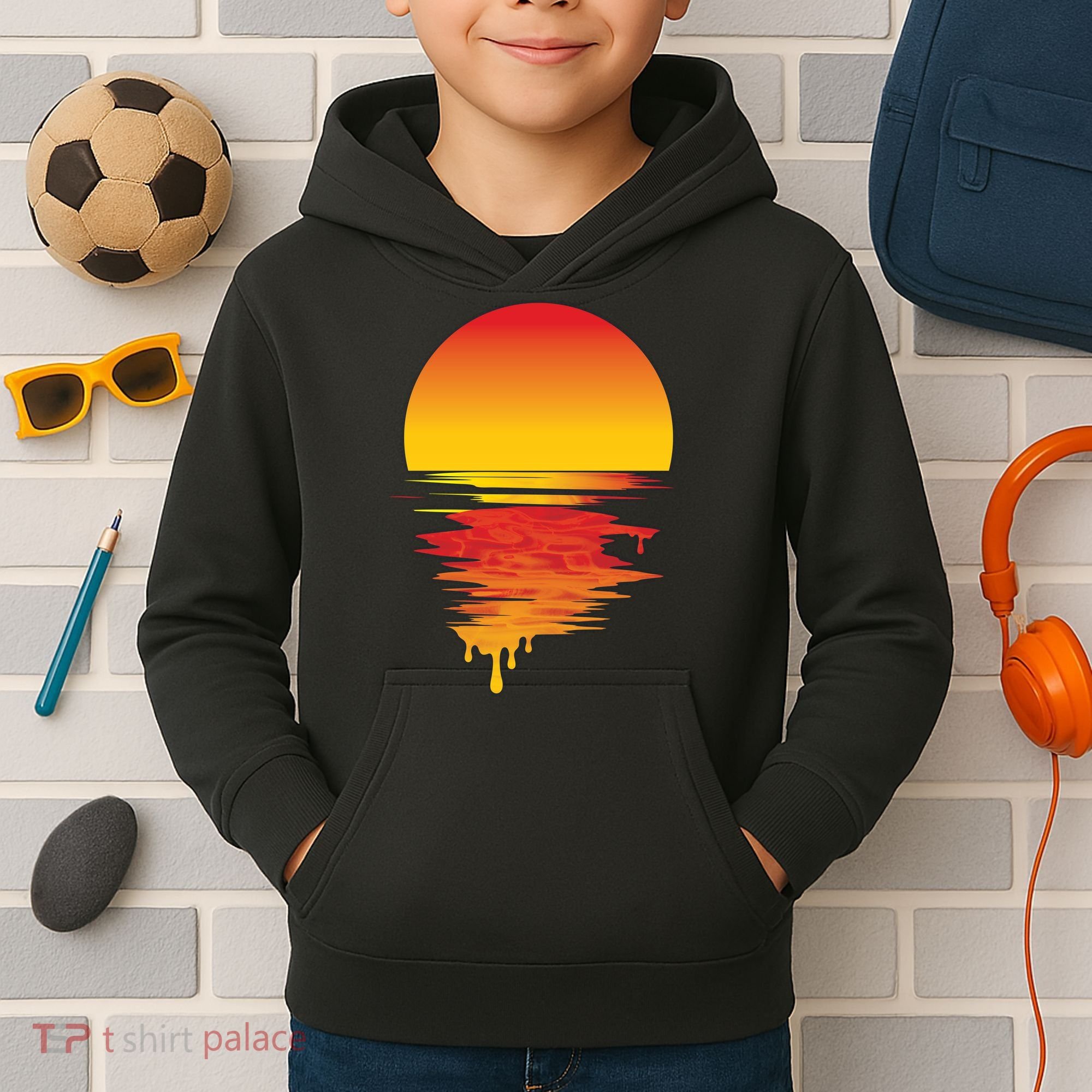 Dripping Sunset Kids Hoodie