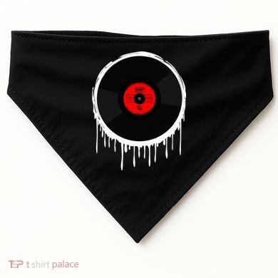 Dripping Vinyl Record USA-Made Doggie Bandana
