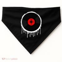 Dripping Vinyl Record USA-Made Doggie Bandana thumb 0