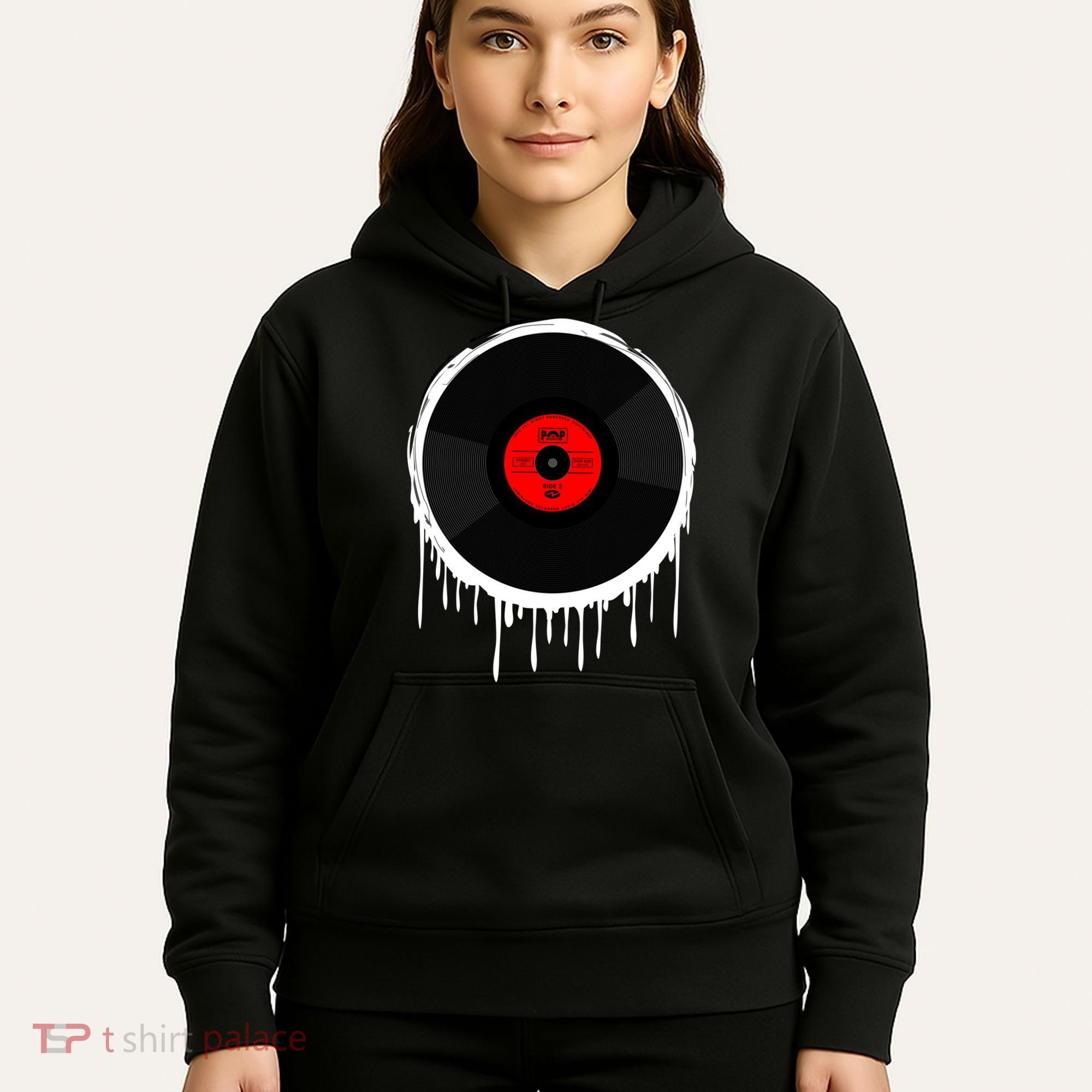 Dripping Vinyl Record Hoodie
