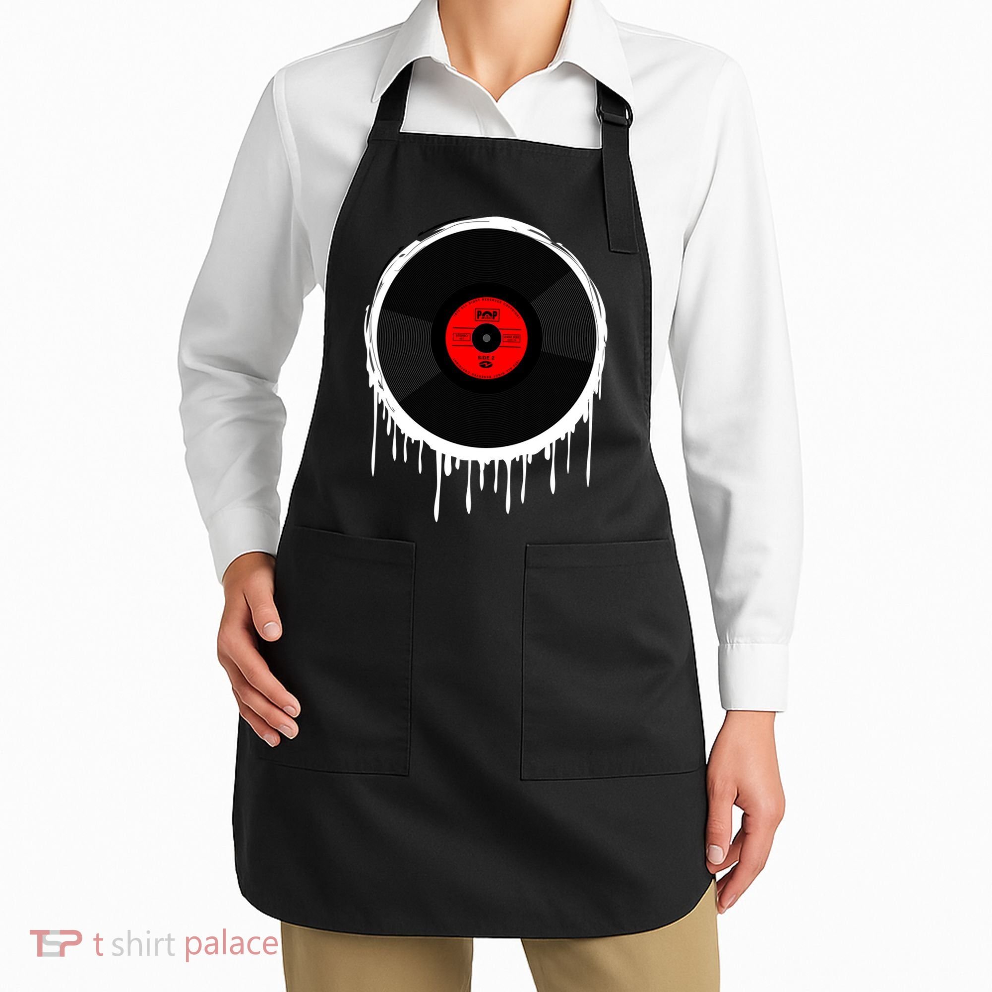 Dripping Vinyl Record Apron