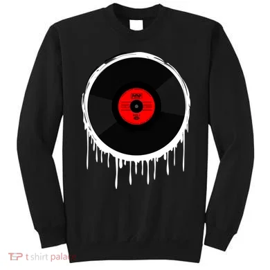 Dripping Vinyl Record Sweatshirt