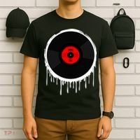 Dripping Vinyl Record T-Shirt thumb 6