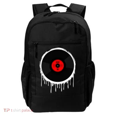 Dripping Vinyl Record Backpack