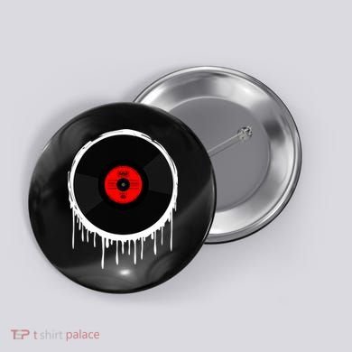 Dripping Vinyl Record Button