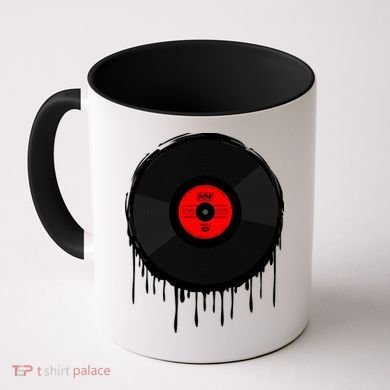Dripping Vinyl Record Coffee Mug