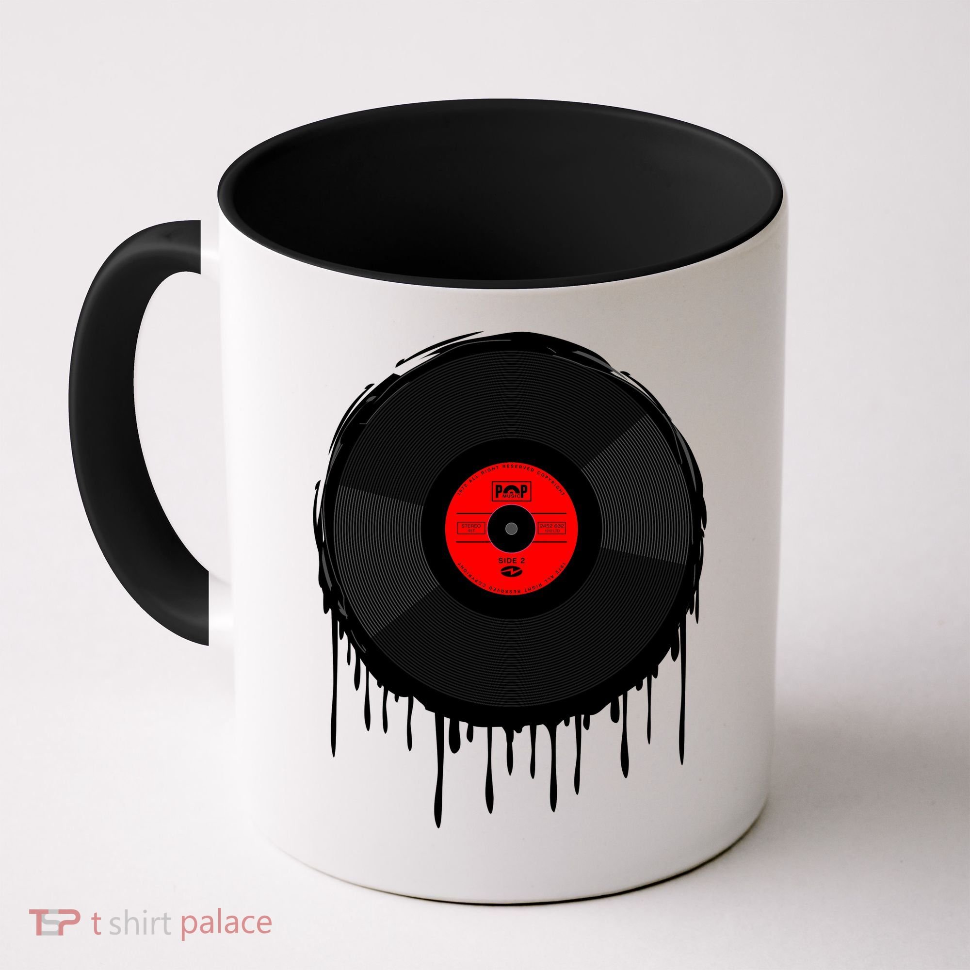 Dripping Vinyl Record Coffee Mug