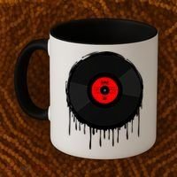 Dripping Vinyl Record Coffee Mug thumb 2