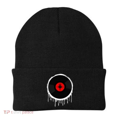 Dripping Vinyl Record Beanie