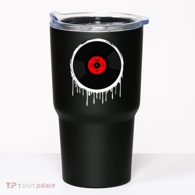Dripping Vinyl Record Tumbler