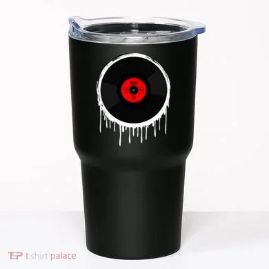 Dripping Vinyl Record Tumbler