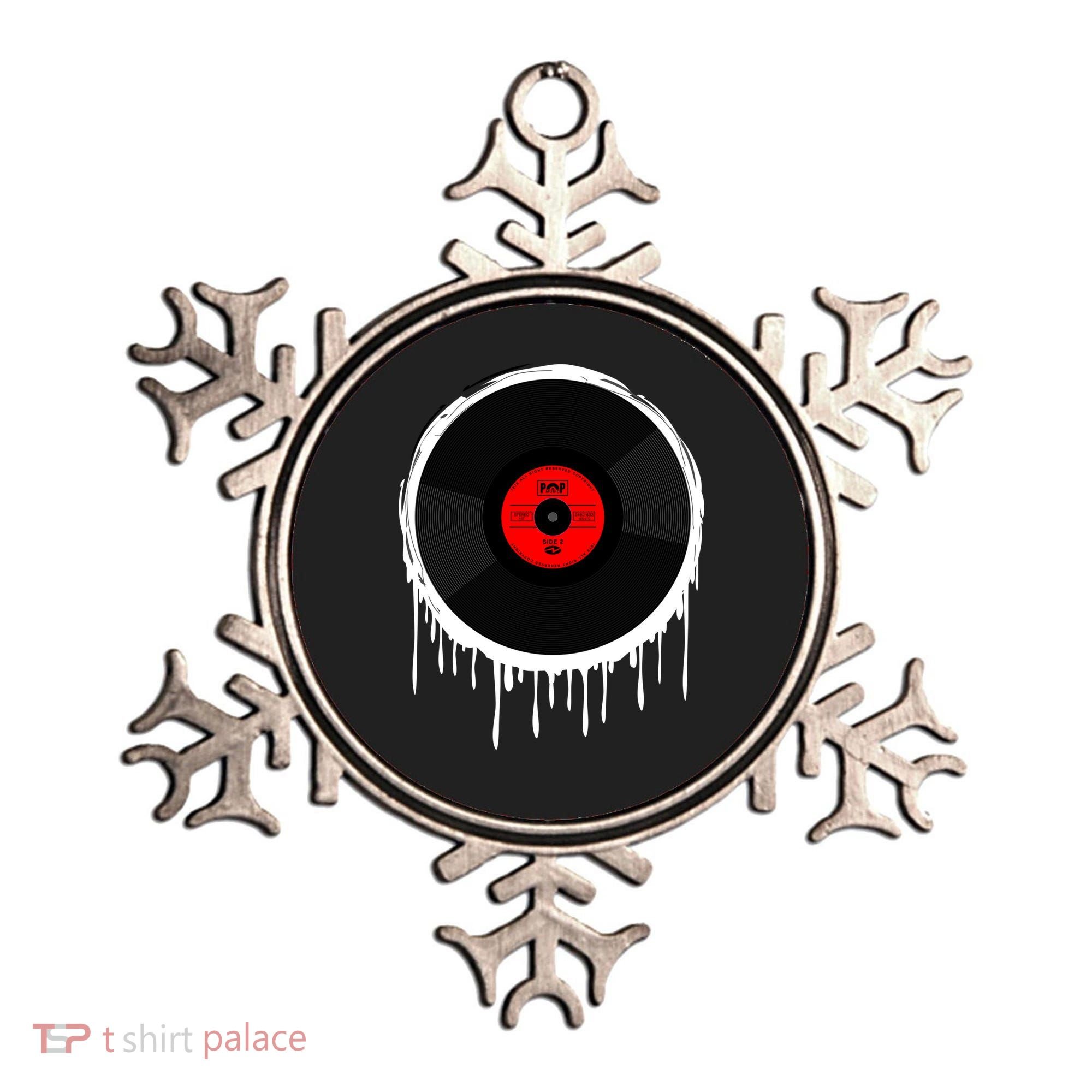 Dripping Vinyl Record Ornament