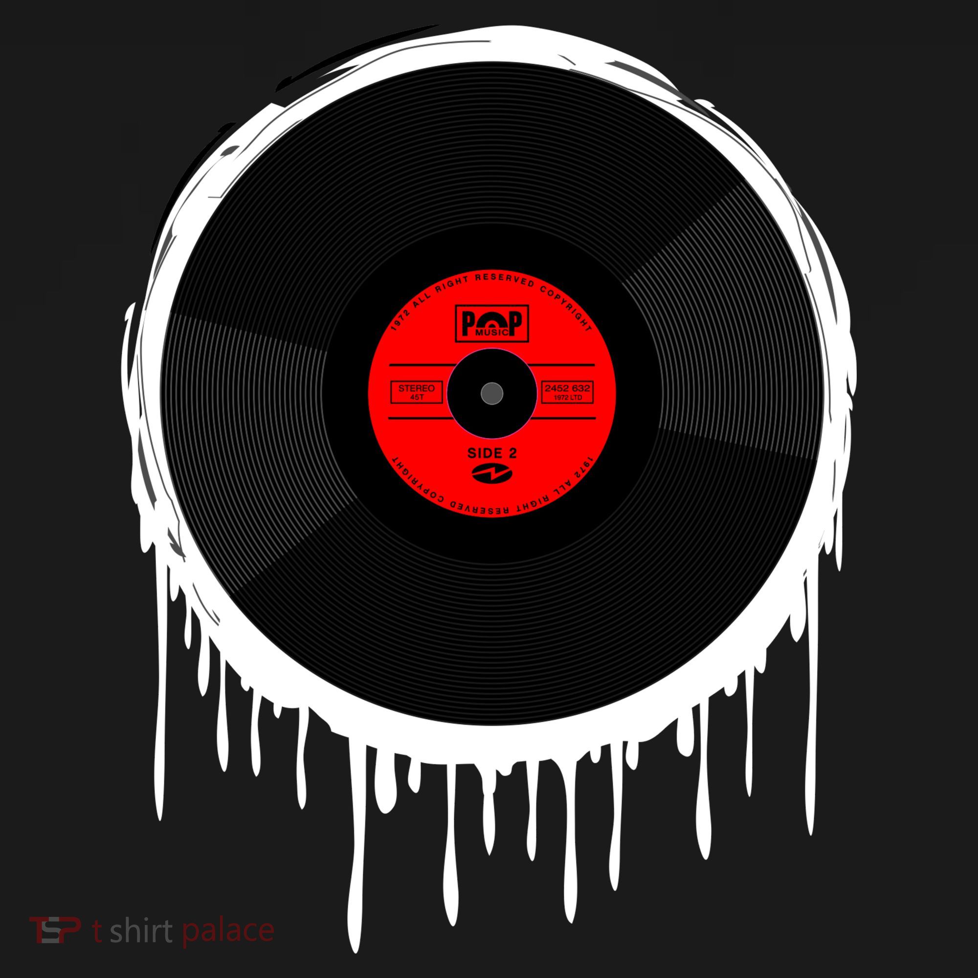 Dripping Vinyl Record Ornament