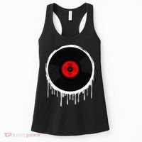 Dripping Vinyl Record Women's Tank Top thumb 0