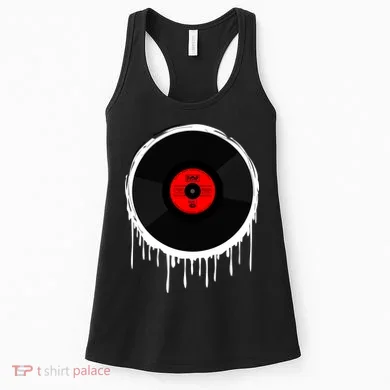 Dripping Vinyl Record Women's Tank Top