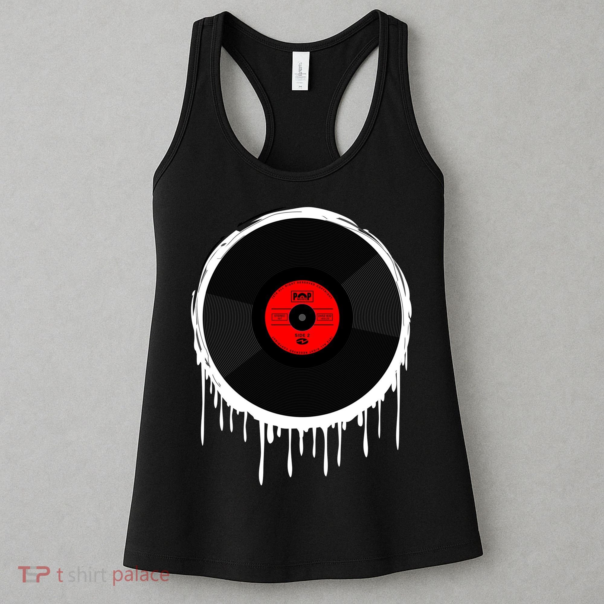 Dripping Vinyl Record Women's Tank Top
