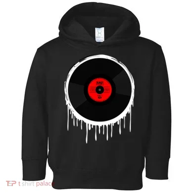 Dripping Vinyl Record Toddler Hoodie