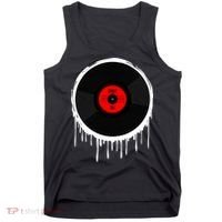 Dripping Vinyl Record Tank Top thumb 0