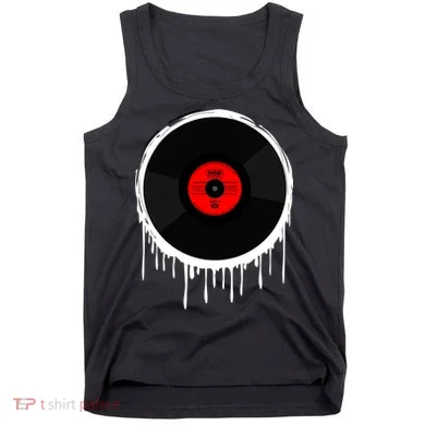 Dripping Vinyl Record Tank Top