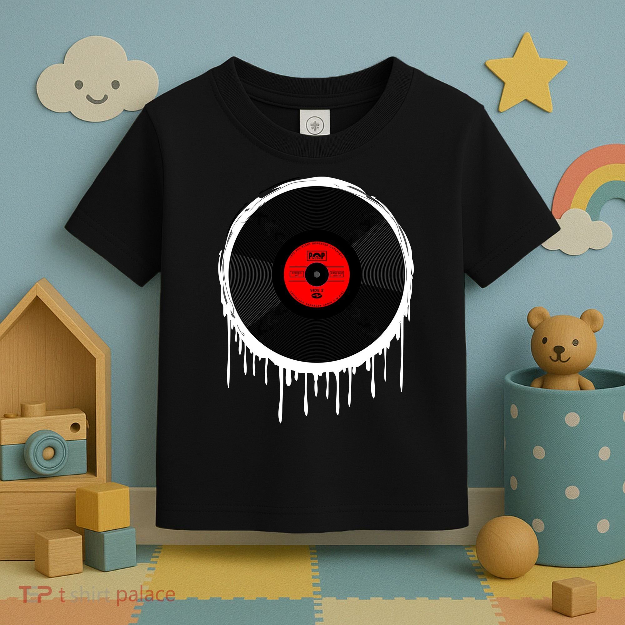 Dripping Vinyl Record Toddler T-Shirt