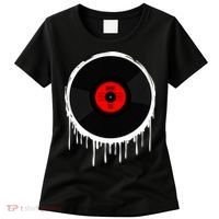 Dripping Vinyl Record Women's T-Shirt thumb 0