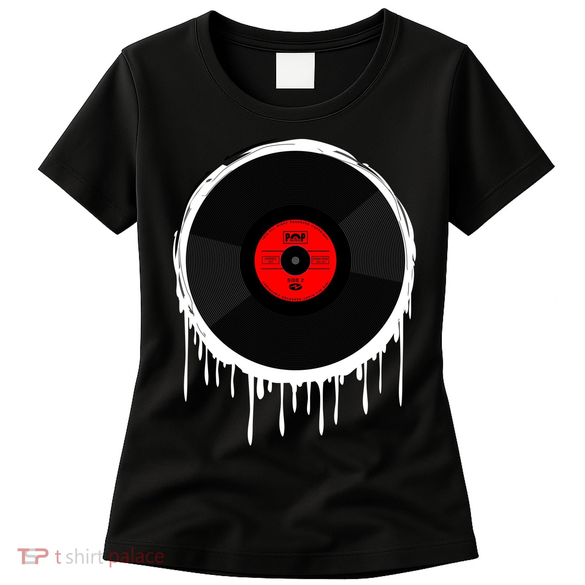 Dripping Vinyl Record Women's T-Shirt