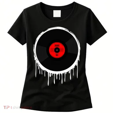 Dripping Vinyl Record Women's T-Shirt