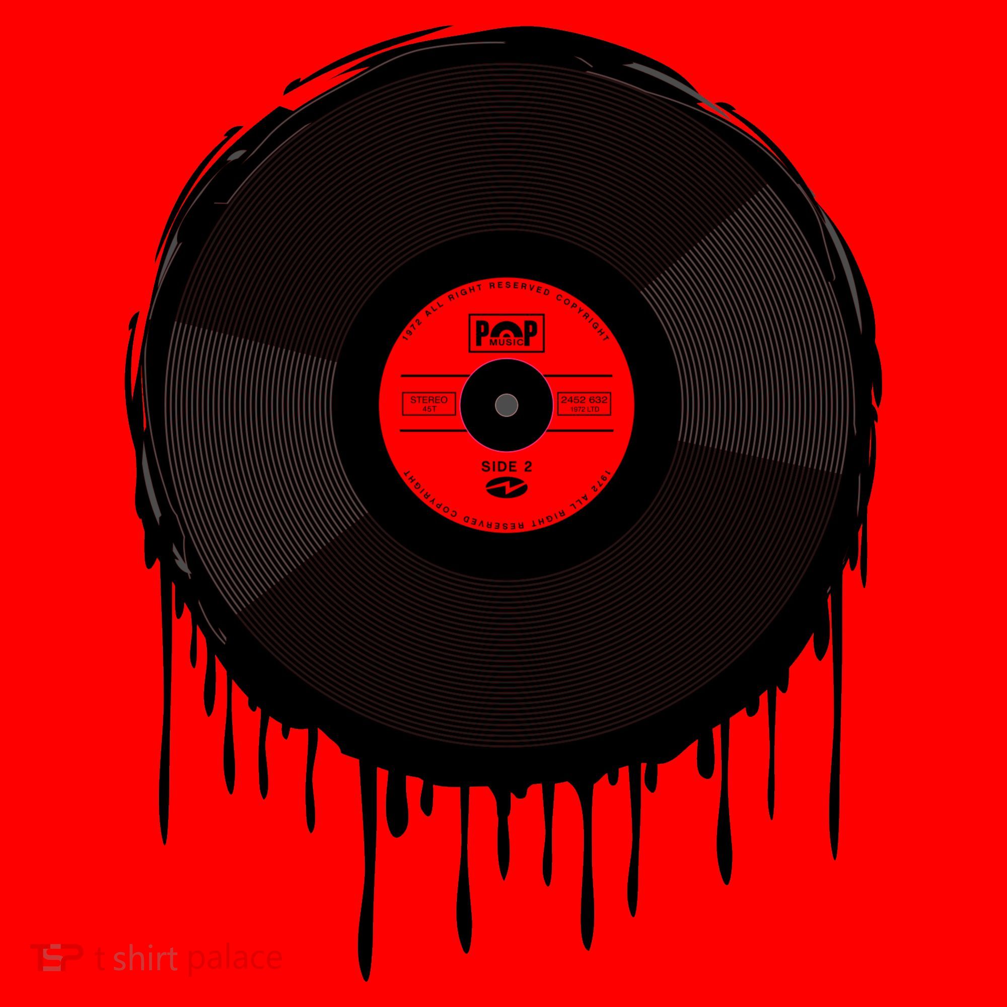 Dripping Vinyl Record Santa Hat
