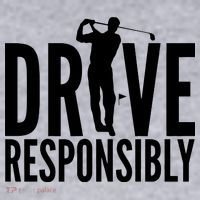 Drive Responsibly Golf Driver Women's Racerback Cropped Tank thumb 2