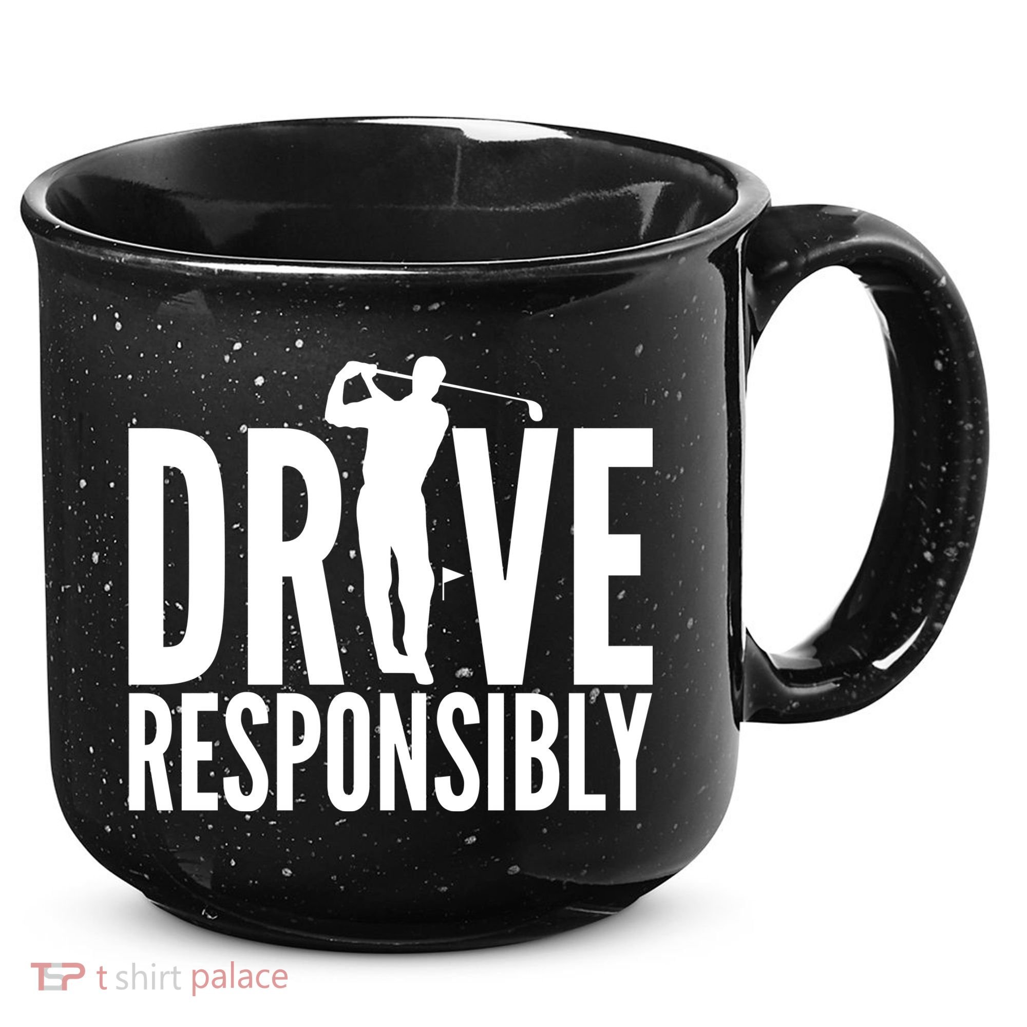 Drive Responsibly Golf Driver 15oz Campfire Ceramic Mug