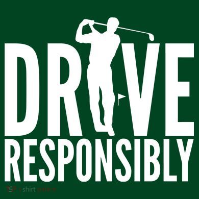 Drive Responsibly Golf Driver Magnet