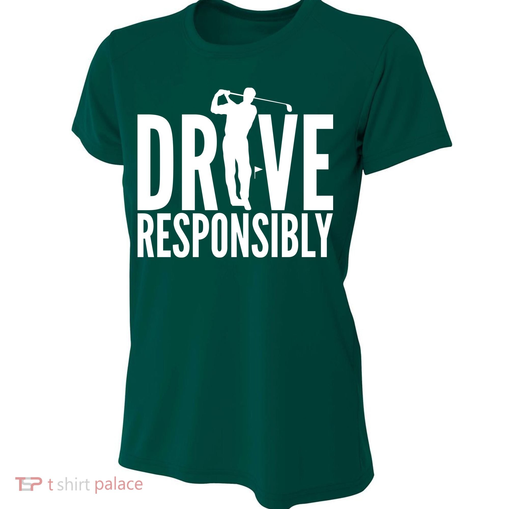 Drive Responsibly Golf Driver Women's Cooling Performance Crew T-Shirt