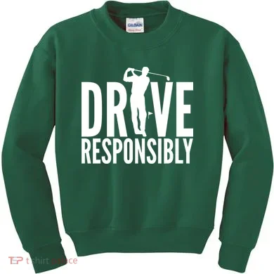 Drive Responsibly Golf Driver Kids Sweatshirt