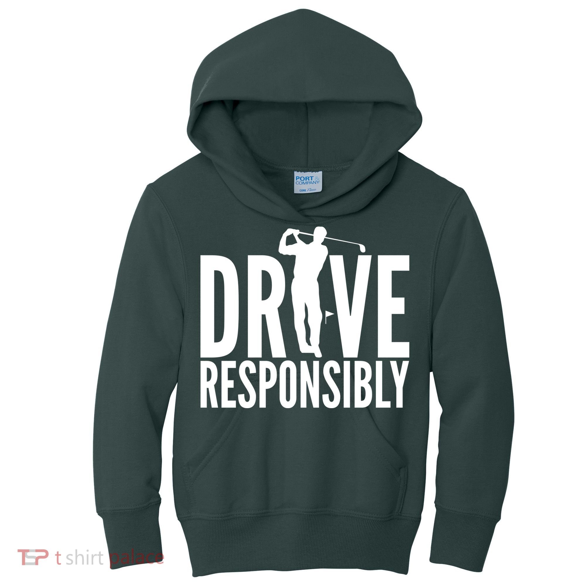 Drive Responsibly Golf Driver Kids Hoodie