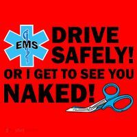 Drive Safely Or I Get To See You Naked EMS Santa Hat thumb 1