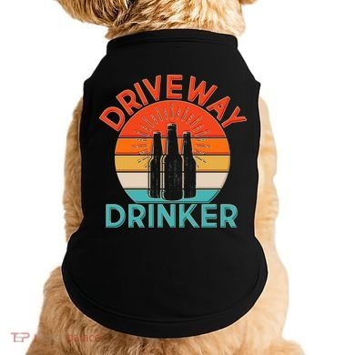Driveway Drinker Retro Doggie Tank
