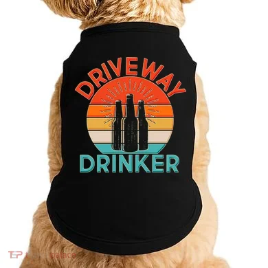 Driveway Drinker Retro Doggie Tank