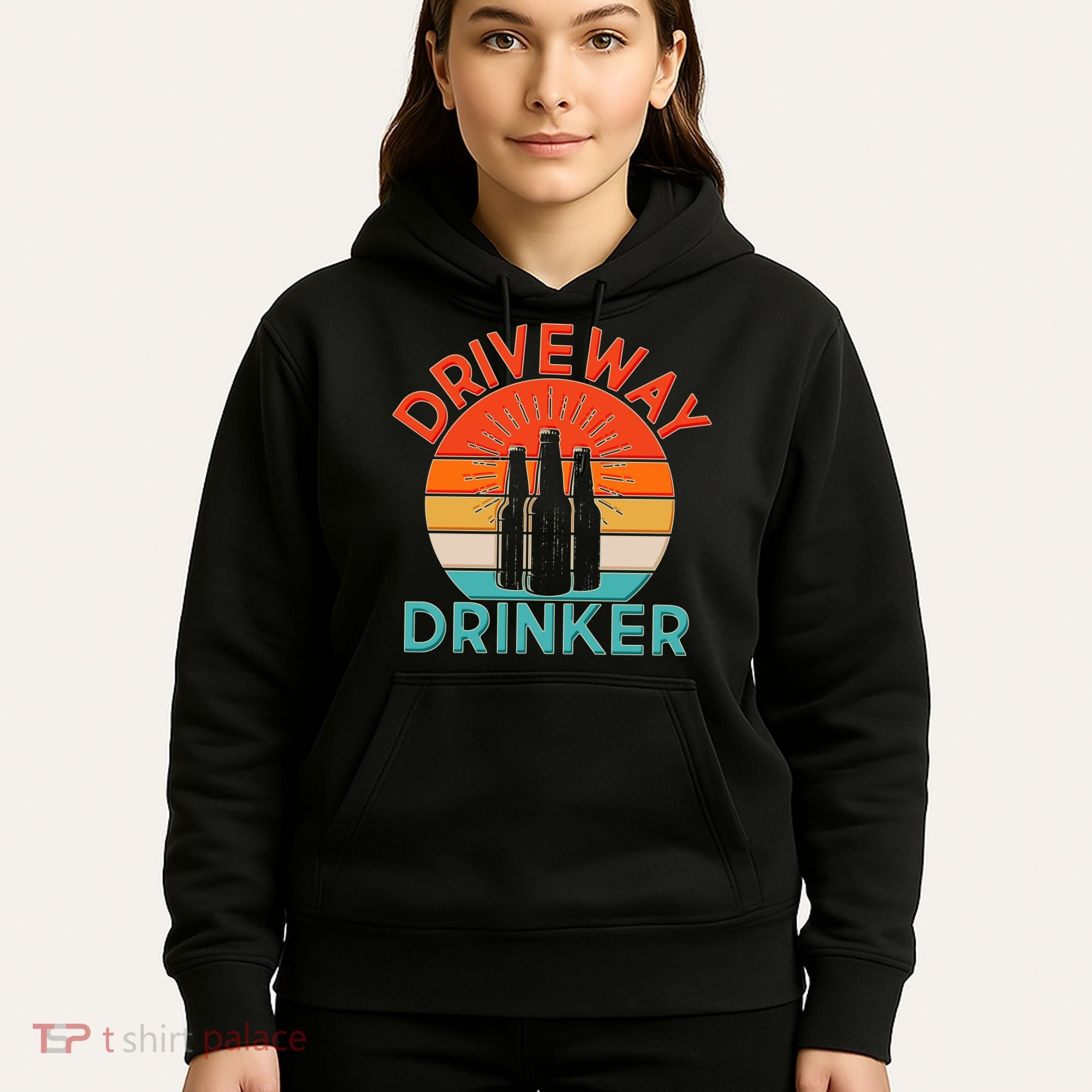 Driveway Drinker Retro Hoodie