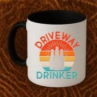 Driveway Drinker Retro Coffee Mug thumb 2