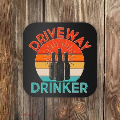 Driveway Drinker Retro Coaster