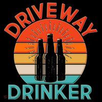 Driveway Drinker Retro Women's Hoodie thumb 2