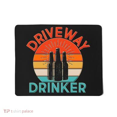Driveway Drinker Retro Mousepad