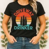 Driveway Drinker Retro Women's T-Shirt thumb 2