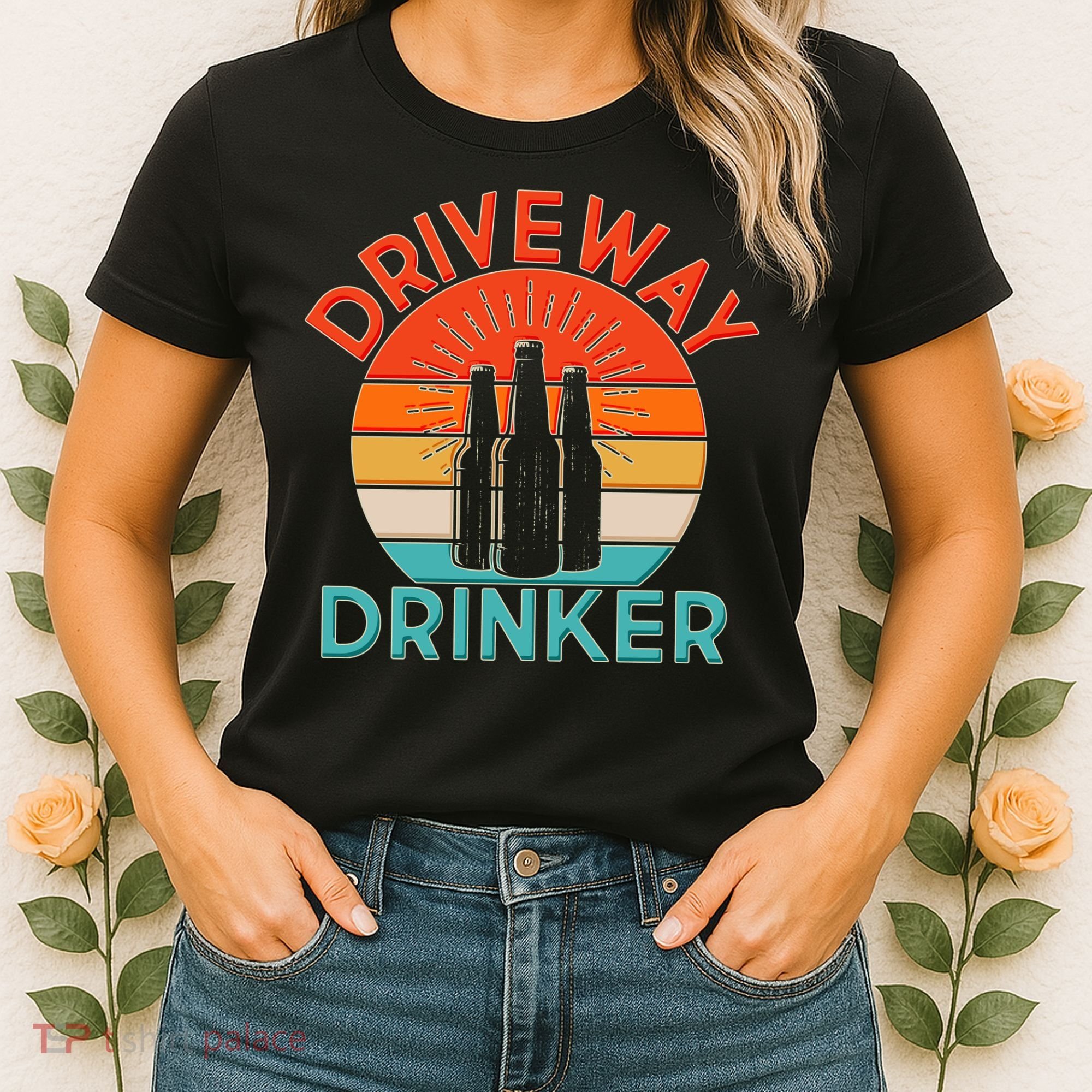 Driveway Drinker Retro Women's T-Shirt