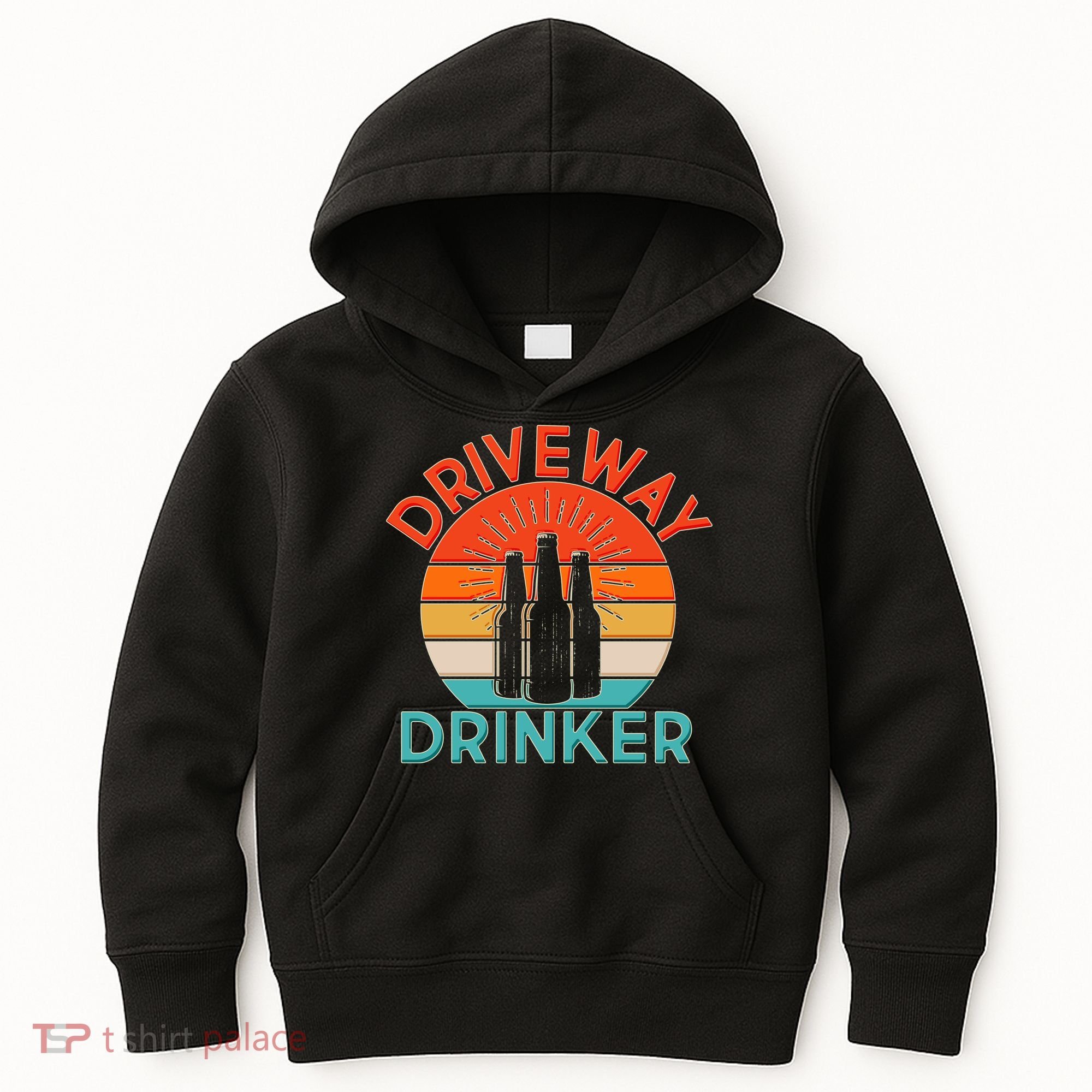 Driveway Drinker Retro Kids Hoodie