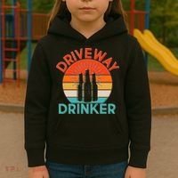 Driveway Drinker Retro Kids Hoodie thumb 3
