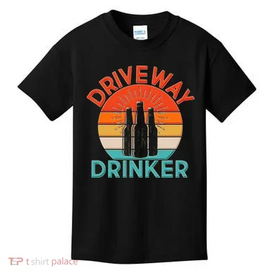 Driveway Drinker Retro Kids T-Shirt