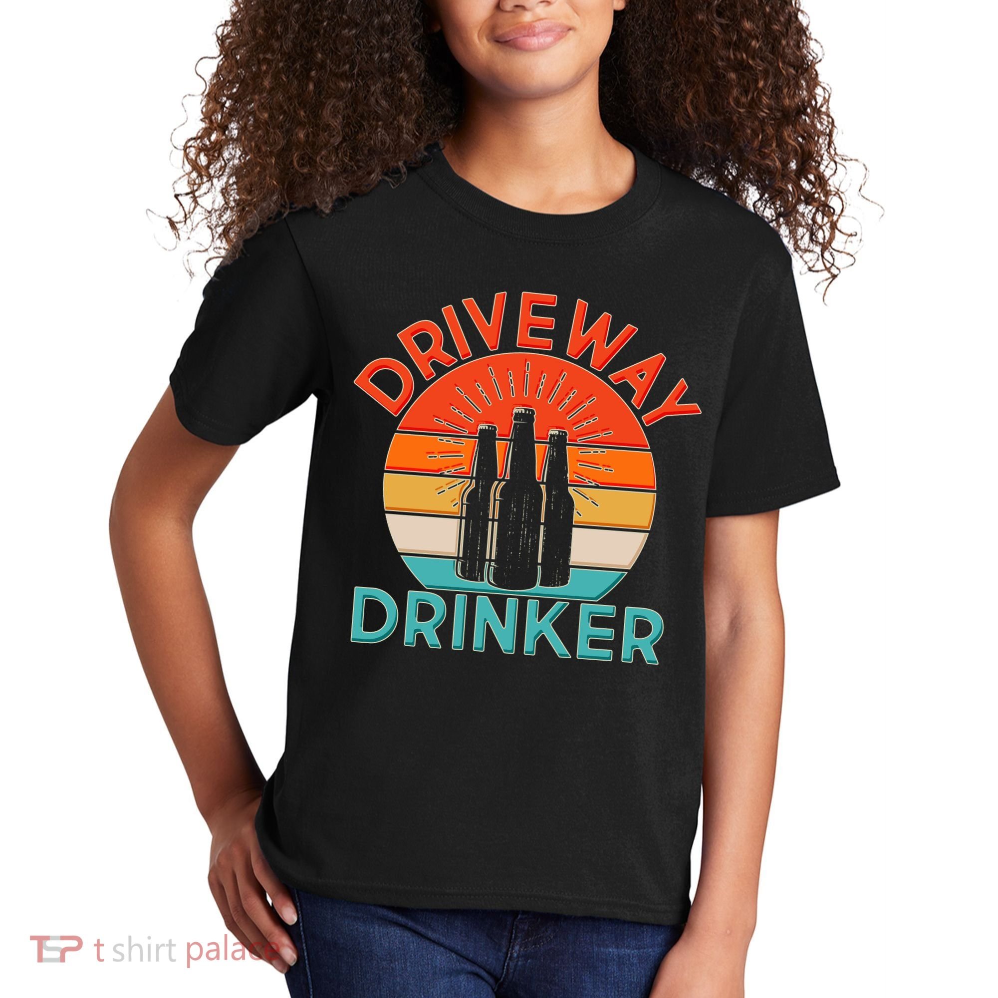 Driveway Drinker Retro Kids T-Shirt