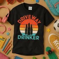 Driveway Drinker Retro Kids T-Shirt thumb 3